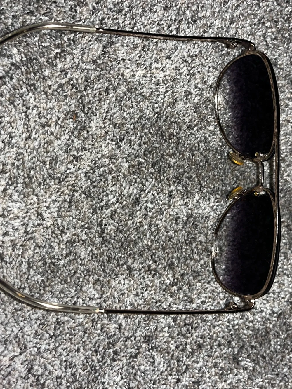 Quay High Key Mini  Aviator Sunglasses Rimless 126 Euc